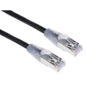 RS PRO Cat5e Ethernet Cable RJ45 Male to RJ45 Male, 2 m, Black, Shielded PVC 556-972
