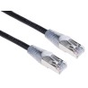 RS PRO Cat5e Ethernet Cable RJ45 Male to RJ45 Male, 2 m, Black, Shielded PVC 556-972