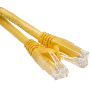 RS PRO Cat6 Ethernet Cable, RJ45 Male to RJ45 Male, 3m, Yellow, Unshielded PVC 557-149