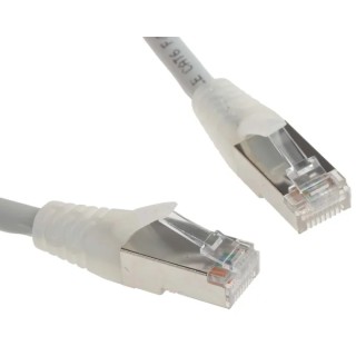 RS PRO Cat6 Ethernet Cable 0.5m F/UTP Grey RJ45 Male to Male Low Smoke Zero Halogen 556-966