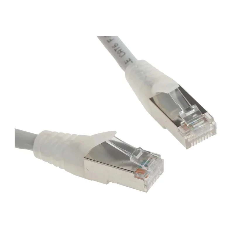 RS PRO Cat6 Ethernet Cable 0.5m F/UTP Grey RJ45 Male to Male Low Smoke Zero Halogen 556-966