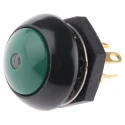 Otto Illuminated Push Button Switch, Green LED, 20 mm Cutout, SPDT, IP68, 28 V DC, 115 V AC, Momentary, Dome LP9-11131F25