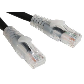 RS PRO Cat6 Ethernet Cable 2m Black RJ45 Male to RJ45 Male U/UTP Low Smoke Zero Halogen 557-363