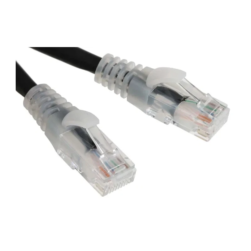 RS PRO Cat6 Ethernet Cable 2m Black RJ45 Male to RJ45 Male U/UTP Low Smoke Zero Halogen 557-363