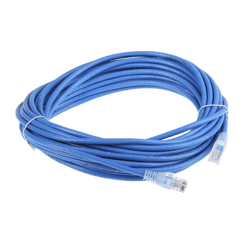 RS PRO Cat5e Ethernet Cable 10 m Blue RJ45 Male to RJ45 Male U/UTP PVC 30V 557-509