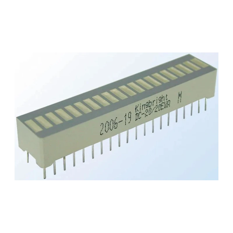 Kingbright Yellow 20 Segments LED Display, DC-20/20YWA, 5.08 mm Character Height, Through Hole