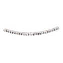 HellermannTyton Helagrip Slide-On Cable Marker, Pre-Printed 'F', PVC, 2–5mm Cable, Black Legend, White Marker, 901-10418