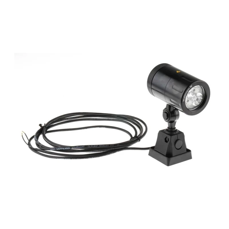 Waldmann SPOT LED - MCXFL 3 S LED Machine Light, 6 W, 24 V ac/dc, Rigid Adjustable Arm, IP67, 85 mm Arm 112459004-00082950