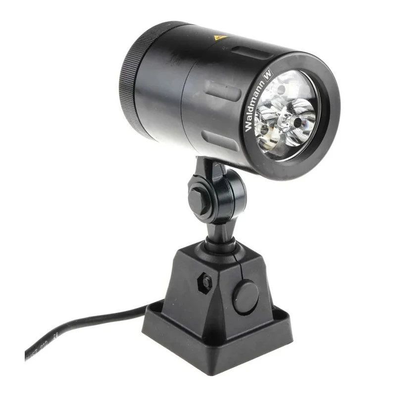 Waldmann SPOT LED - MCXFL 3 S LED Machine Light, 6 W, 24 V ac/dc, Rigid Adjustable Arm, IP67, 85 mm Arm 112459004-00082950