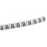 HellermannTyton Helagrip Slide-On Pre-Printed Cable Marker, PVC, Black on White, 1 - 3 mm Cable, Legend "B" 901-10402