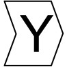 HellermannTyton Helagrip Slide-On Cable Marker Pre-Printed 'Y', 5 mm Max Cable, 2 mm Min Cable, PVC, Black/White 901-10450
