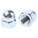 RS PRO Bright Zinc-Plated Stainless Steel Dome Nut M8, DIN 1587, A4 Grade 15mm Height 293-094