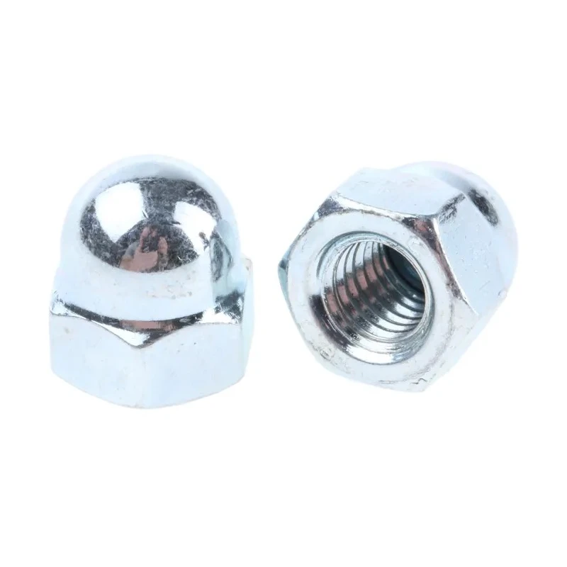 RS PRO Bright Zinc-Plated Stainless Steel Dome Nut M8, DIN 1587, A4 Grade 15mm Height 293-094