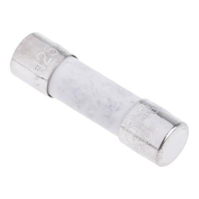 RS PRO 2A Fast Acting Ceramic Cartridge Fuse 5 x 20 mm 250V AC High Breaking Capacity 563-413