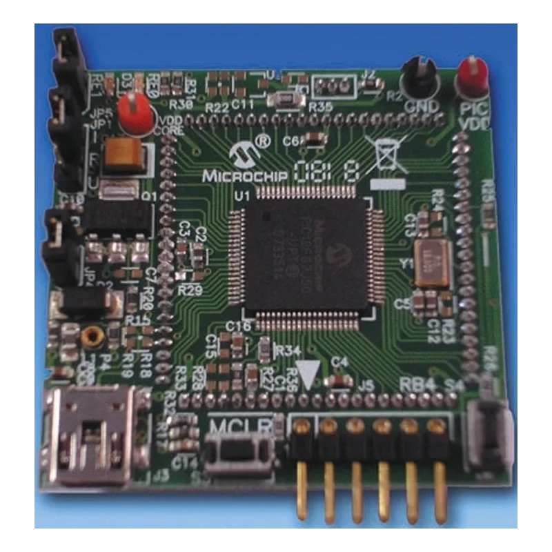 Microchip PIC18F87J50 FS USB PIM Demo Board Microcontroller Development Tool Module MA180021