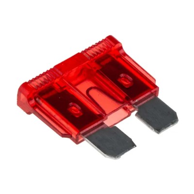 RS PRO Blade Car Fuse 10A, Red, 32V DC, Regular Size, PA66 Housing, Silver Alloy Terminal 563-744