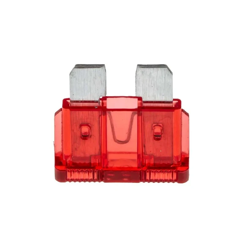 RS PRO Blade Car Fuse 10A, Red, 32V DC, Regular Size, PA66 Housing, Silver Alloy Terminal 563-744