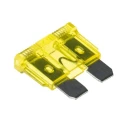 RS PRO 20A Yellow Automotive Blade Fuse, Regular Size, 32V DC, -55°C to 125°C, PA66 Housing, Ag Plated Zinc Alloy 563-762