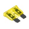 RS PRO 20A Yellow Automotive Blade Fuse, Regular Size, 32V DC, -55°C to 125°C, PA66 Housing, Ag Plated Zinc Alloy 563-762
