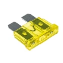 RS PRO 20A Yellow Automotive Blade Fuse, Regular Size, 32V DC, -55°C to 125°C, PA66 Housing, Ag Plated Zinc Alloy 563-762