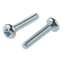 RS PRO Pozidriv Pan Head Steel Machine Screw Bright Zinc Plated M2.5 12mm 560-568