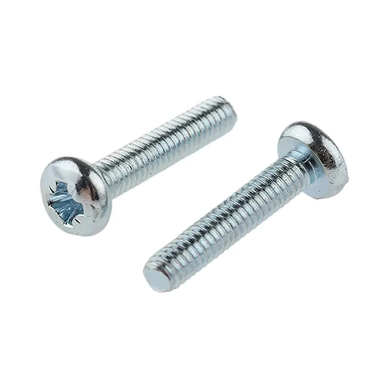 RS PRO Pozidriv Pan Head Steel Machine Screw Bright Zinc Plated M2.5 12mm 560-568
