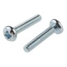 RS PRO Pozidriv Pan Head Steel Machine Screw Bright Zinc Plated M2.5 12mm 560-568
