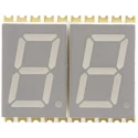Kingbright Dual-Digit 7 Segment LED Display, Red, Surface Mount, Anode, 2 Characters, 27mcd Luminous Intensity KCDA04-105