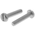 RS PRO Slot Pan Steel Machine Screw M4 20 mm Passivated Zinc Plated DIN 85 Steel 560-013