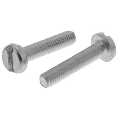 RS PRO Slot Pan Steel Machine Screw M4 20 mm Passivated Zinc Plated DIN 85 Steel 560-013