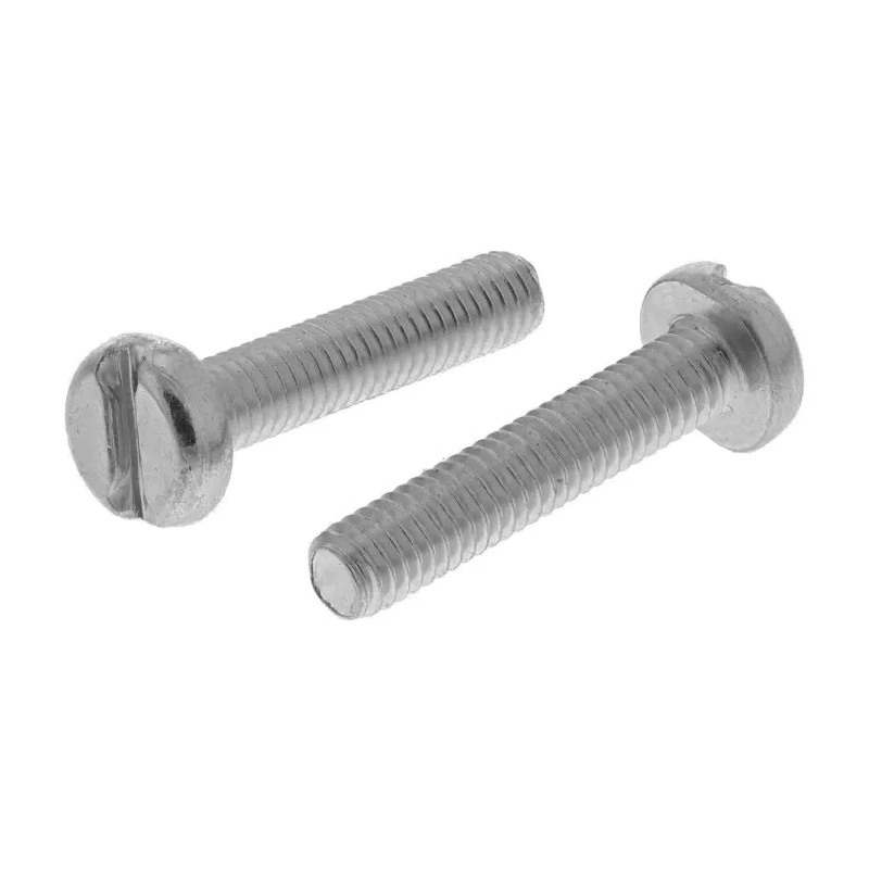 RS PRO Slot Pan Steel Machine Screw M4 20 mm Passivated Zinc Plated DIN 85 Steel 560-013