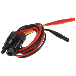 Staubli Test Lead Kit with MC4 Safety Sockets for Measuring Instruments, PVC Leads 150 cm, 32.1198-150-21 +32.1199-150-22