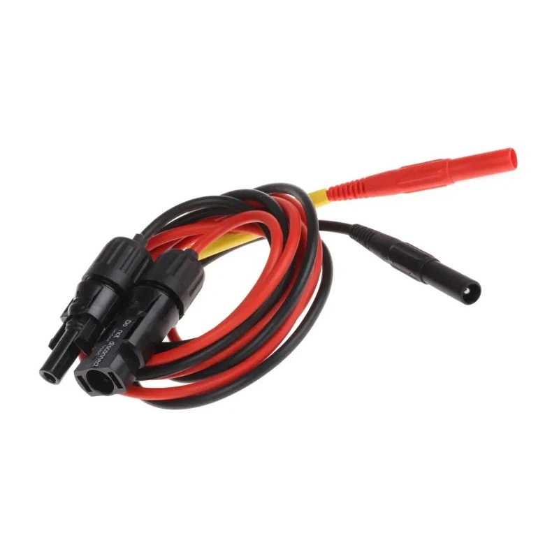 Staubli Test Lead Kit with MC4 Safety Sockets for Measuring Instruments, PVC Leads 150 cm, 32.1198-150-21 +32.1199-150-22