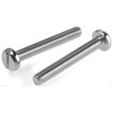 RS PRO Slot Pan Steel Machine Screw, M4 Thread, 30 mm Length, Slotted Drive, Passivated Zinc Plated Steel 560-035