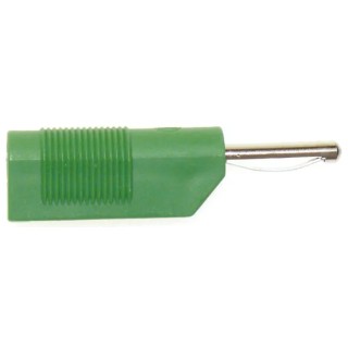 Hirschmann Test & Measurement Green Male Banana Plug 4 mm Screw Termination 60V DC 30A Nickel Plating 930435104