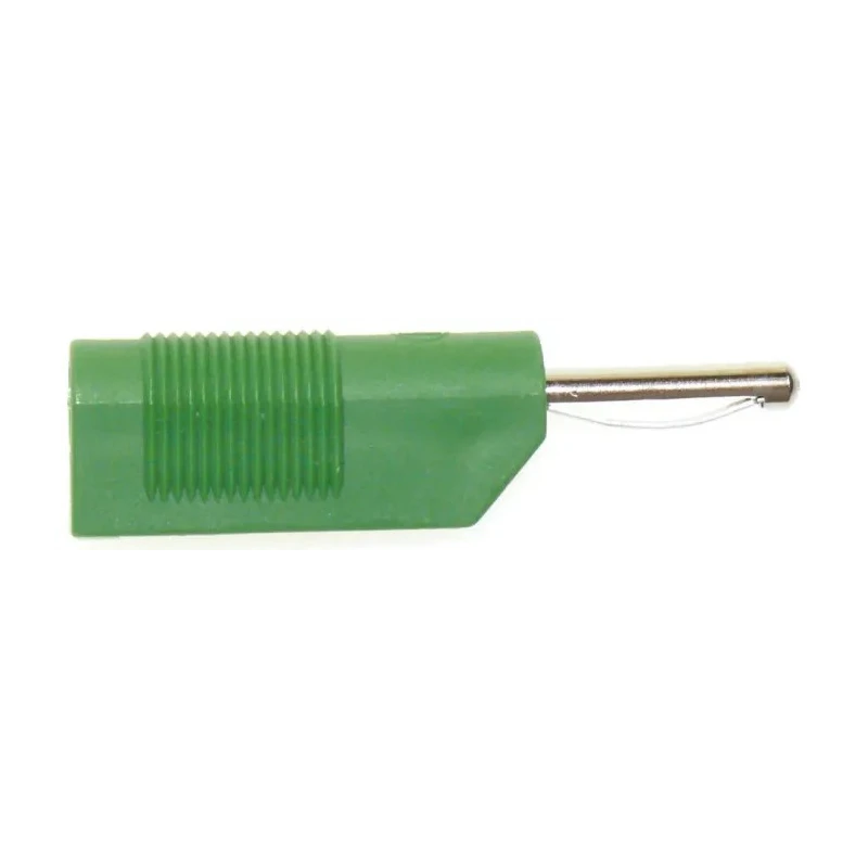 Hirschmann Test & Measurement Green Male Banana Plug 4 mm Screw Termination 60V DC 30A Nickel Plating 930435104