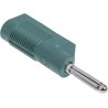 Hirschmann Test & Measurement Green Male Banana Plug 4 mm, Screw Termination, 60V DC 30A Nickel Plated Brass, Model 930729104