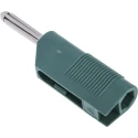 Hirschmann Test & Measurement Green Male Banana Plug 4 mm, Screw Termination, 60V DC 30A Nickel Plated Brass, Model 930729104