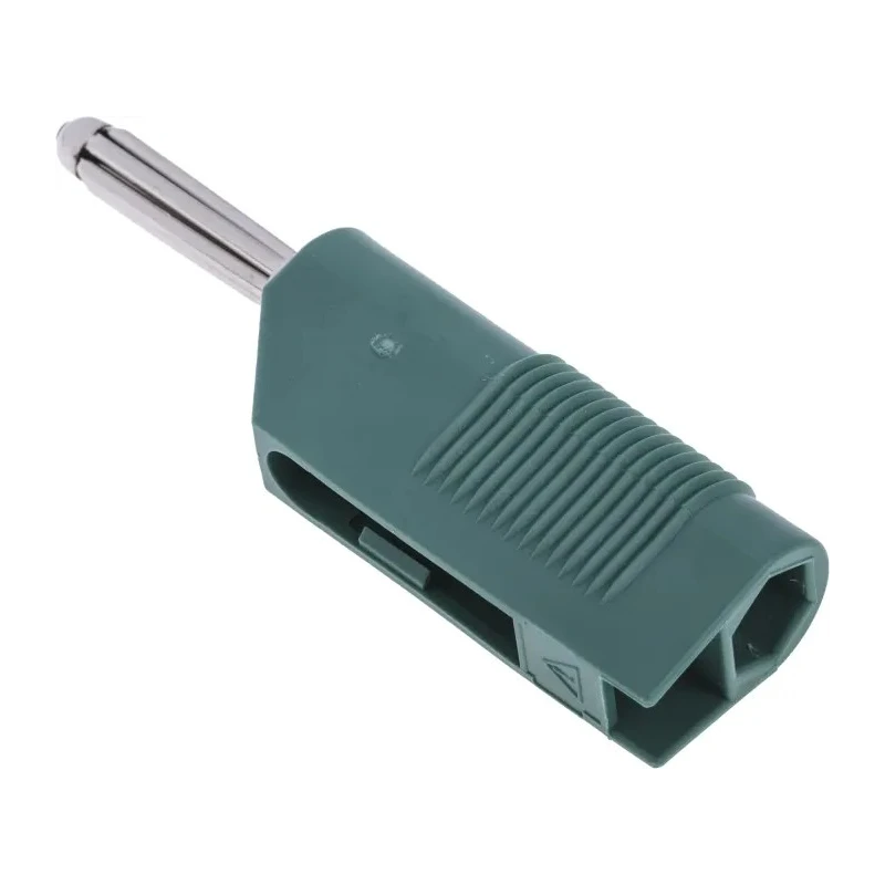 Hirschmann Test & Measurement Green Male Banana Plug 4 mm, Screw Termination, 60V DC 30A Nickel Plated Brass, Model 930729104
