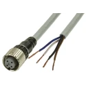 Omron Female 4-way Straight to Unterminated Sensor Actuator Cable, 2m, IP67, Polybutylene Terephthalate XS5F-D421-D80-F