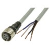 Omron Female 4-way Straight to Unterminated Sensor Actuator Cable, 2m, IP67, Polybutylene Terephthalate XS5F-D421-D80-F