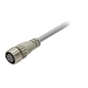 Omron Female 4-way Straight to Unterminated Sensor Actuator Cable, 2m, IP67, Polybutylene Terephthalate XS5F-D421-D80-F
