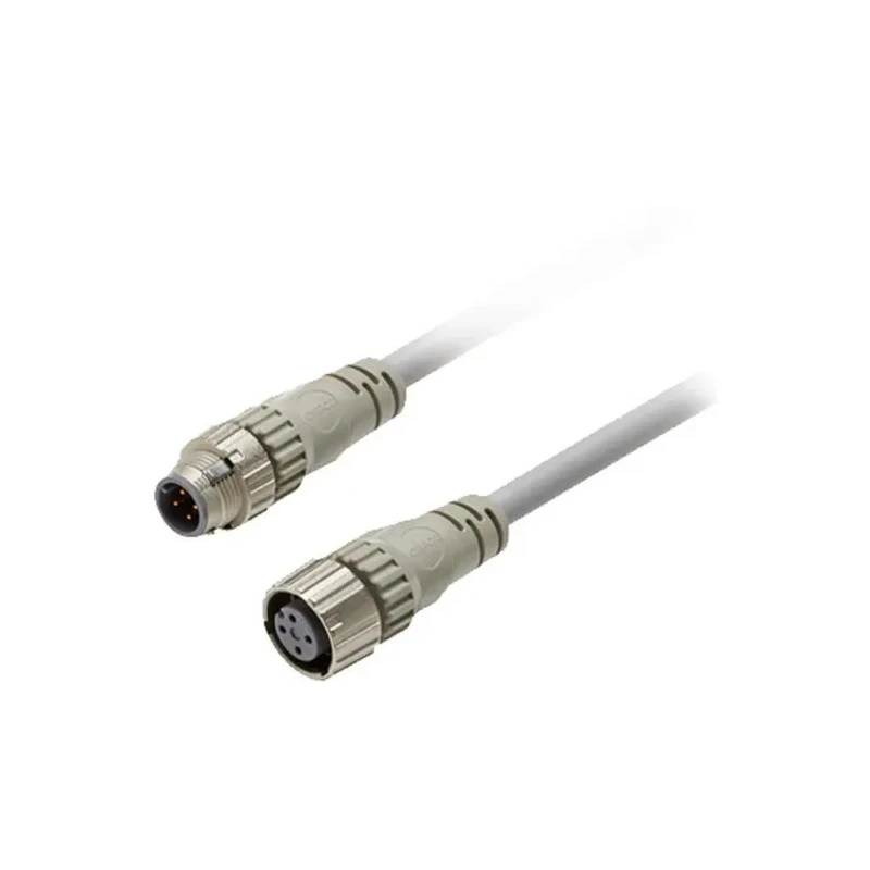 Omron XS5W-D421-E81-F Male 4-Way Straight to Female Straight Sensor Actuator Cable, 3 m, IP67, Polyurethane Jacket