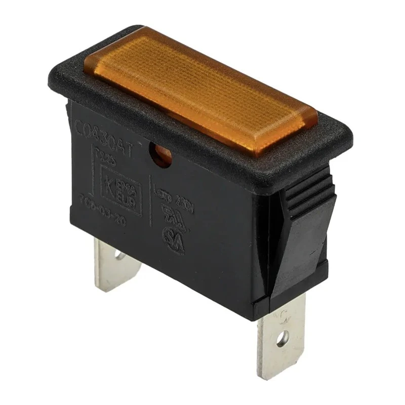 Arcolectric (Bulgin) Ltd Panel Mount Indicator, Orange, 250V, 16A, Solder Tab, Prominent Bezel, C0430ATNAE