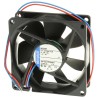 ebm-papst 8400 N Series Axial Fan , 12V DC, 33 m³/h, 300 mW, 25 mA Max, IP68, Brushless External Rotor Motor, 80 x 80 x 25 mm