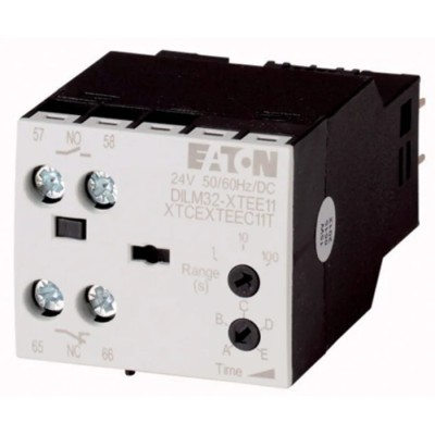 Eaton DILM Contactor Timer for DILM and DILA, On-Delay/Off-Delay/S/D, Top-Mounted, 104945 DILM32-XTED11-10(RAC240)