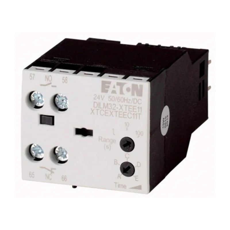 Eaton DILM Contactor Timer for DILM and DILA, On-Delay/Off-Delay/S/D, Top-Mounted, 104945 DILM32-XTED11-10(RAC240)