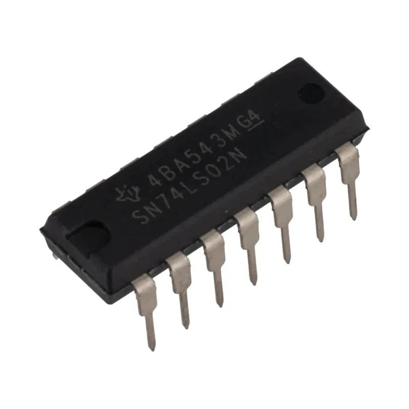 Texas Instruments 74LS Series 2-Input NOR Gate IC SN74LS02N, 14-Pin PDIP, Logic Family LS