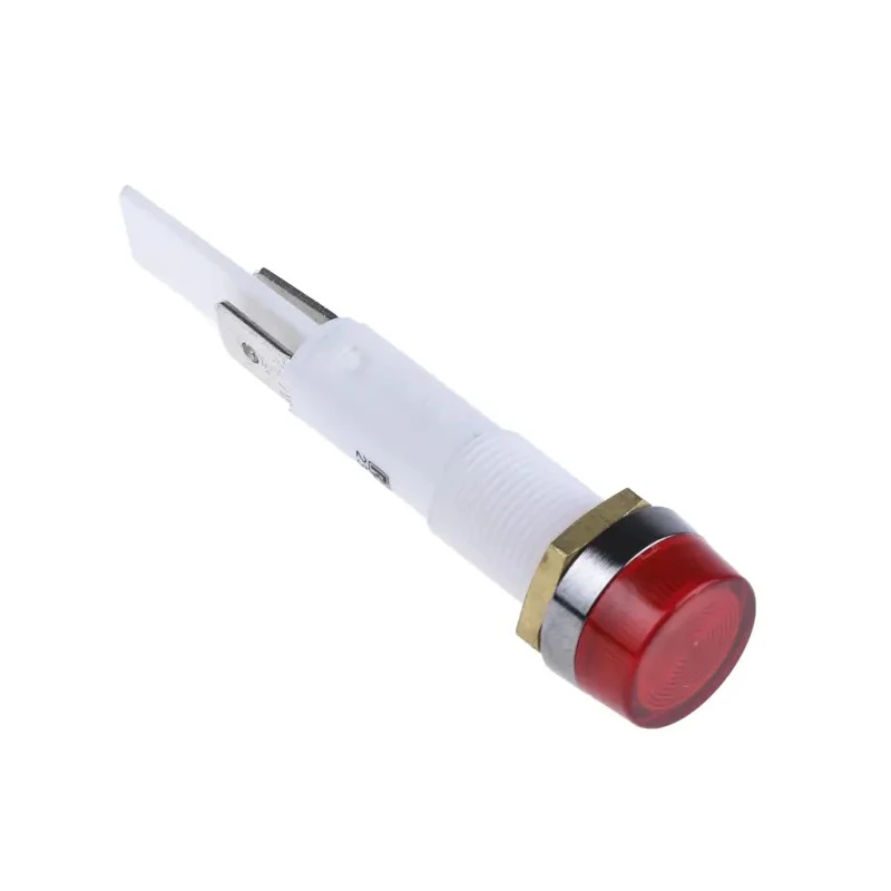 Arcolectric (Bulgin) Ltd 0277 Series Panel Mount Indicator Red, 230V AC, Solder Tab, IP67, Chrome Bezel C027700NAO