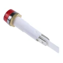 Arcolectric (Bulgin) Ltd 0277 Series Panel Mount Indicator Red, 230V AC, Solder Tab, IP67, Chrome Bezel C027700NAO